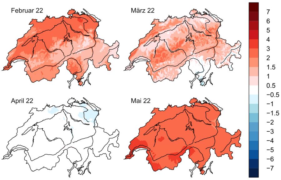 Temperatur Klimawandel Schweiz