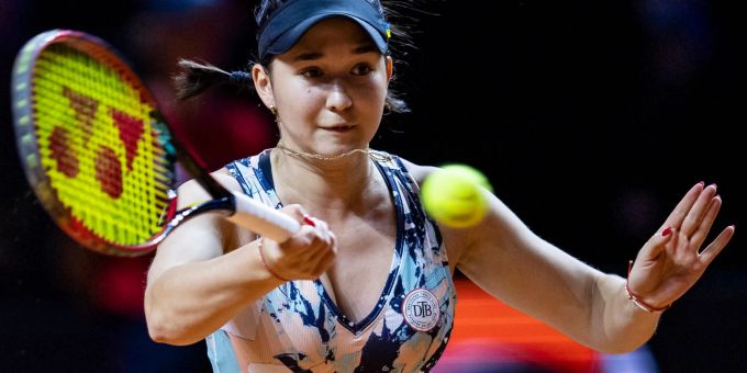Tennis hilft ihr, sich vom Krieg in der Ukraine abzulenken: Eva Lys hat Verwandte in Kiew. Tennis hilft ihr, sich vom Krieg in der Ukraine abzulenken: Eva Lys hat Verwandte in Kiew.