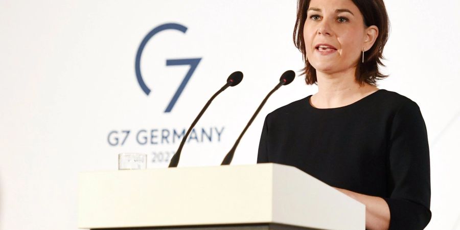 Bundesaussenministerin Annalena Baerbock (Bündnis 90/Die Grünen) berät ab heute mit ihren Amtskollegen aus der G7-Gruppe zum Krieg in der Ukraine.