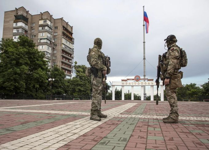 Melitopol wird von russischen Soldaten besetzt. Melitopol