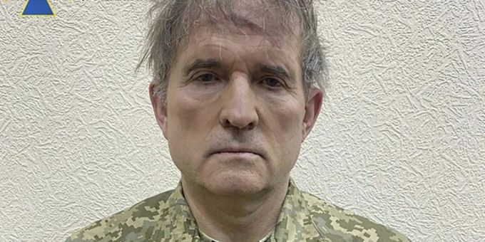 Medwetschuk nach seiner Festnahme im April ukraine-krieg