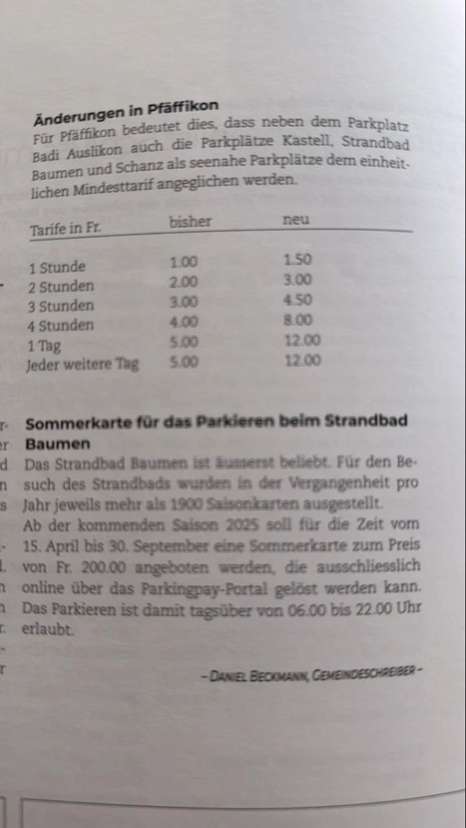 Die neuen Parkplatzpreise sorgen für Empörung. Parkplätze