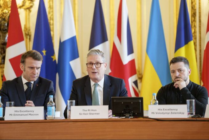 Emmanuel Macron und Keir Starmer sind die Köpfe der «Koalition der Willigen» für die Ukraine. macron starmer