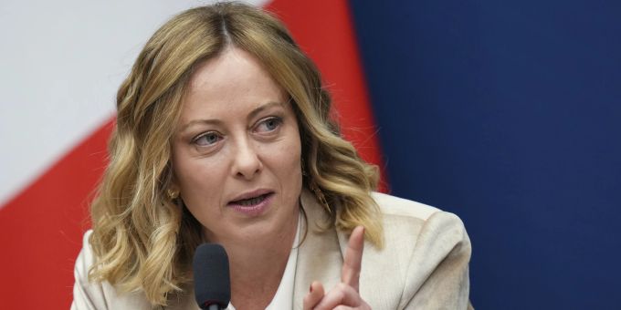 Meloni sagte, manche wollten Italien in eine Rolle als «Juniorpartner» Deutschlands und Frankreichs drängen. (Archivbild) Meloni