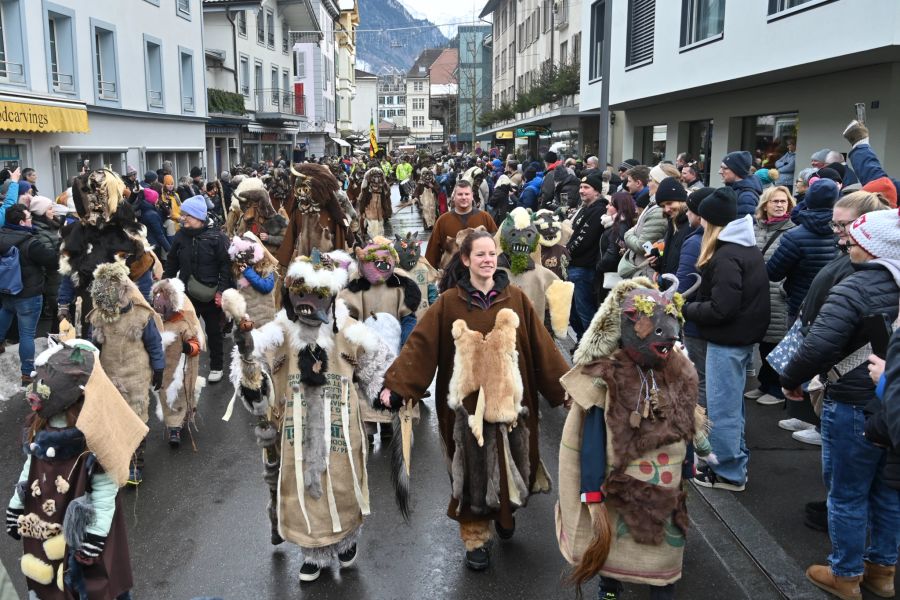 Um punkt 14.10 Uhr war der Start des Umzuges.