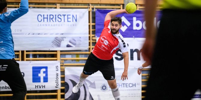 Handballer Wurf Spieler Spielfeld