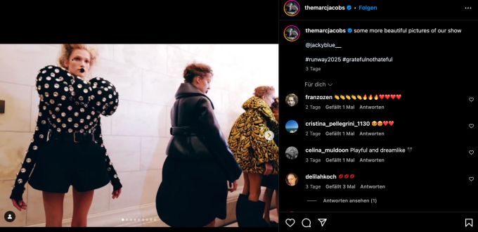 Die Designs von Marc Jaocobs konnten als Einziges etwas Aufmerksamkeit erregen. fashion week