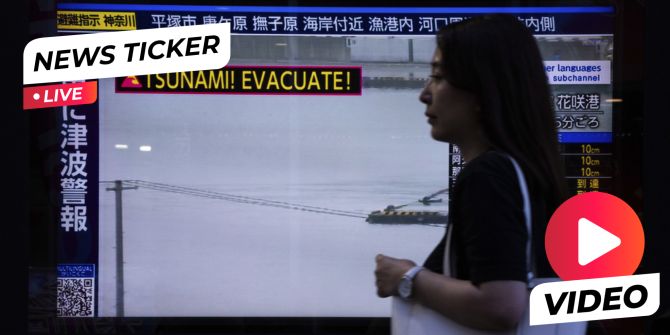 Japan Tsunami-Warnung