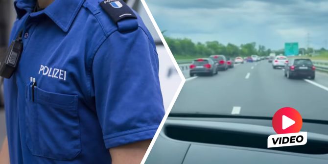 Luzerner Polizei Rettungsgasse