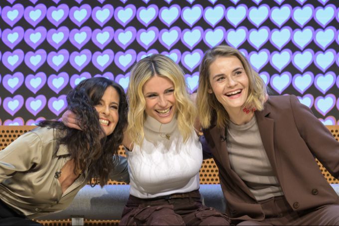 Sandra Studer, Michelle Hunziker und Hazel Brugger bilden das ESC-Moderationstrio 2025. ESC Michelle Hunziker