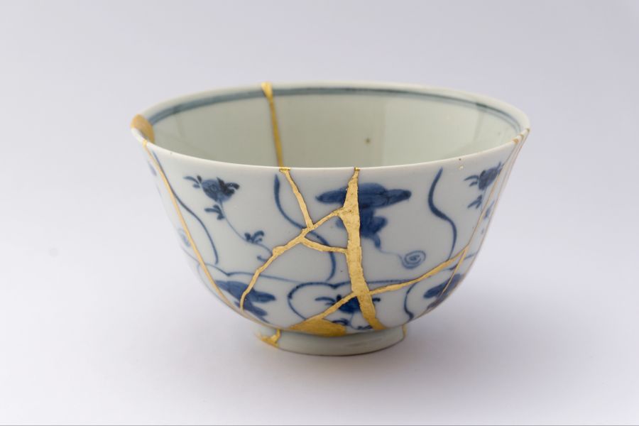 Kintsugi-Schale
