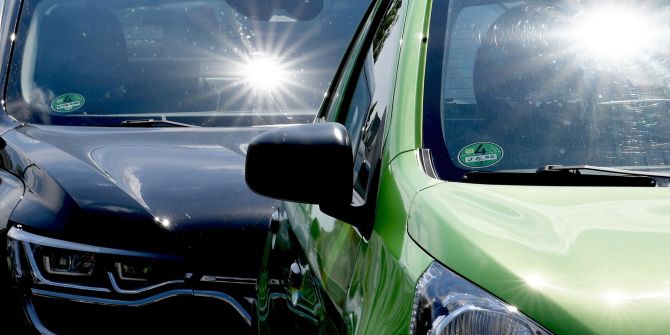 im Auto vergessenen