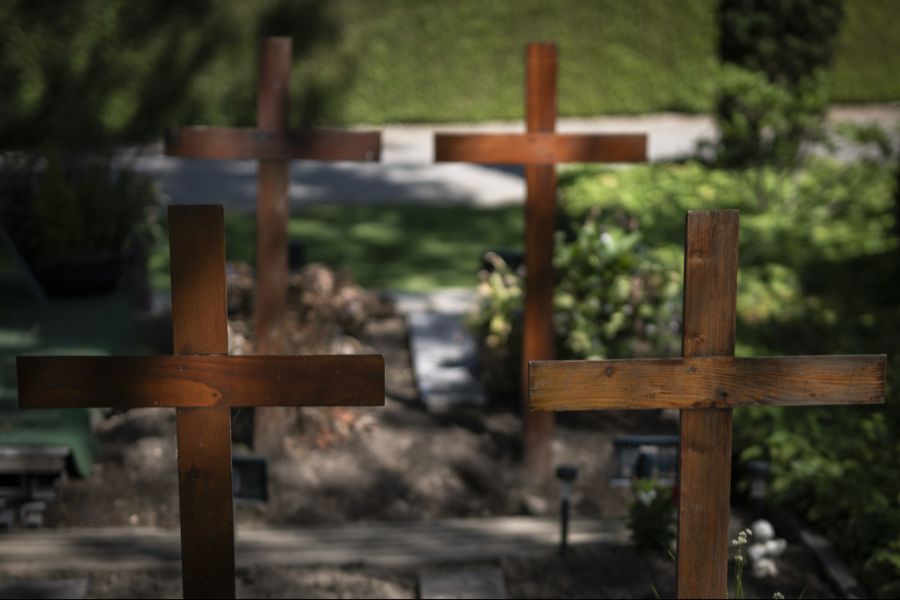 Christliche Gräber in Weinfelden.