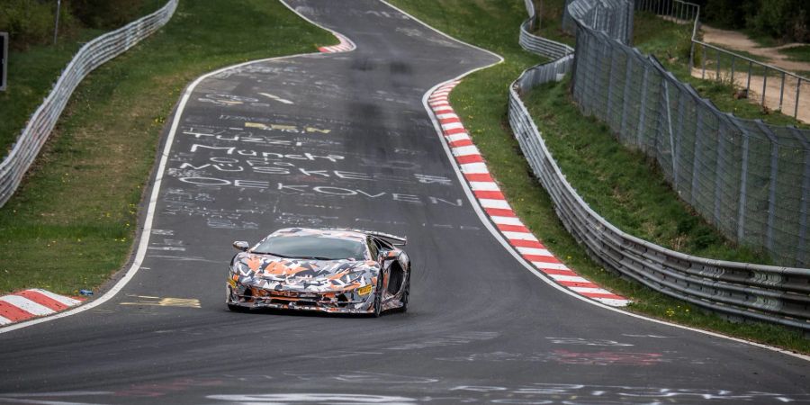 2018 Lamborghini Aventador SVJ, Nürburgring