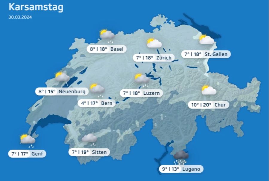 Karfreitag Wetter