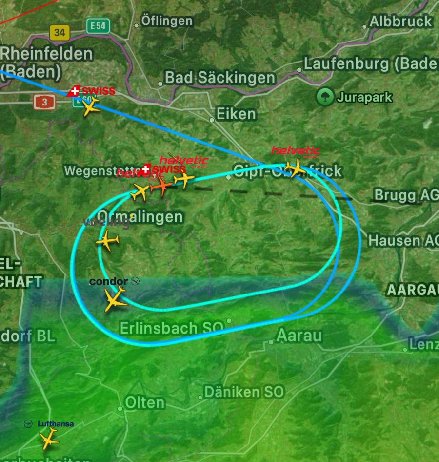 Gewitter Zürich Flughafen