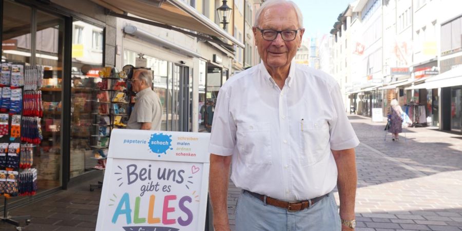 Urs Schoch setzte sich vor 50 Jahren für die Ausebnung der Untertor-
Gasse ein.