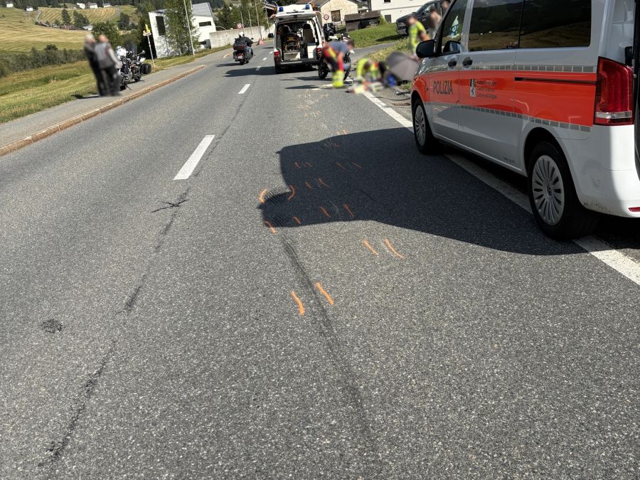 Tschierv Motorradunfall