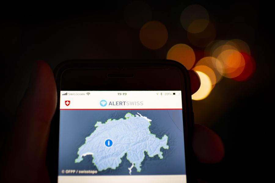 Darüber informiert die Warn-App des Bundes, Alertswiss, am Freitagmorgen.