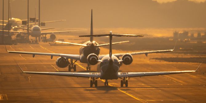 Flugzeuge am Flughafen Frankfurt