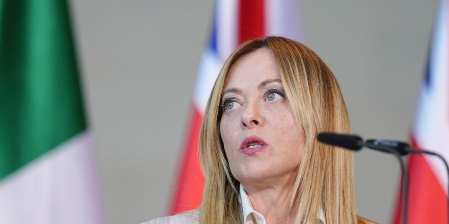 ARCHIV - Italiens Ministerpräsidentin Giorgia Meloni bei einem Termin im Bundeskanzleramt in Berlin. Foto: Kay Nietfeld/dpa (Archivbild)