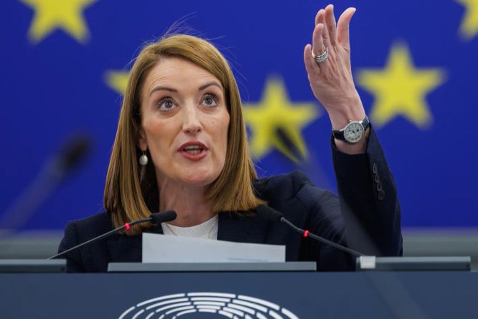 Parlamentspräsidentin Roberta Metsola