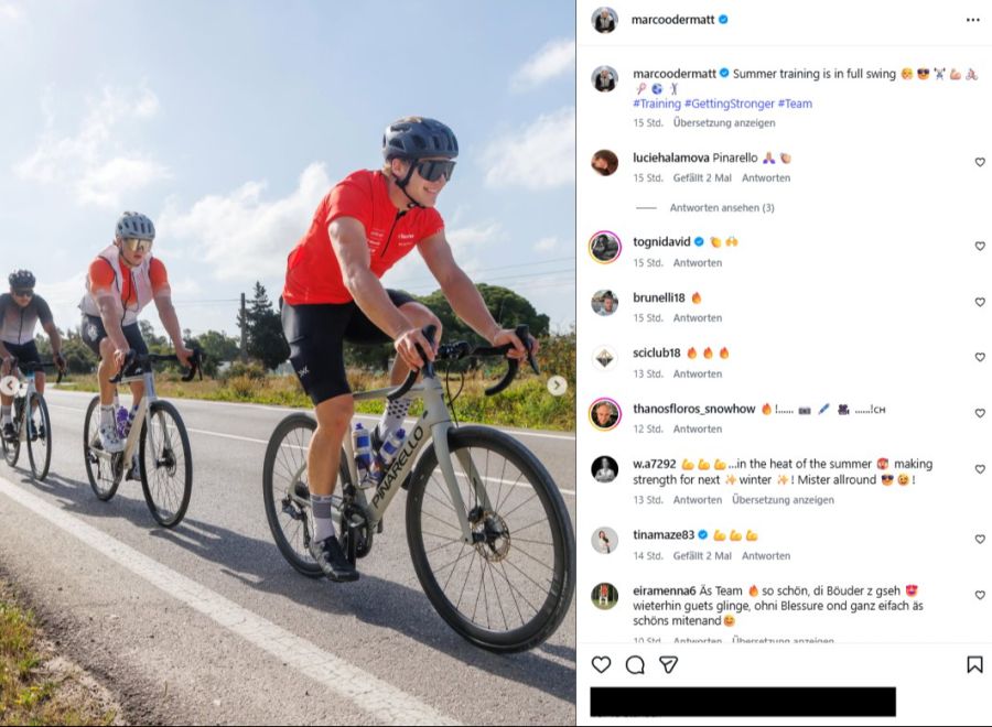 .. auf dem Velo...