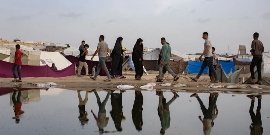 Menschen in Rafah Gaza