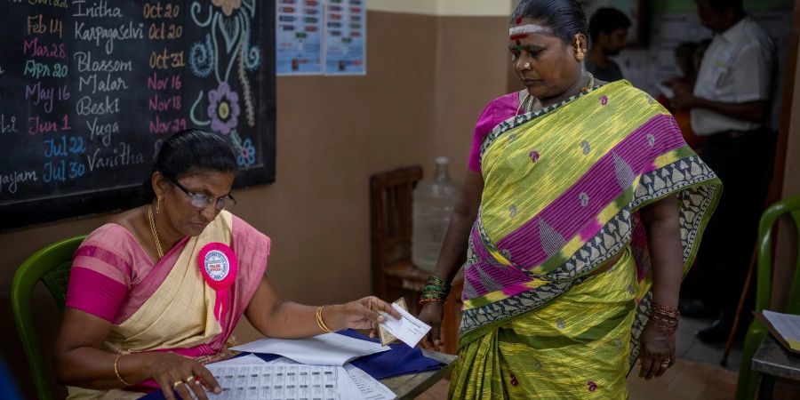 Die Wahl in Indien hat begonnen - wegen der Grösse des Landes dauert sie sechs Wochen.