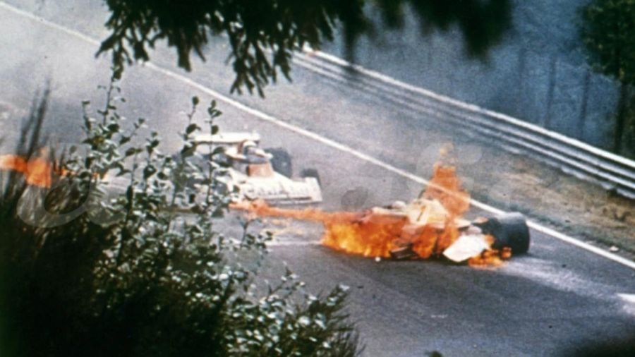 Lauda-Unfall auf dem Nürburgring beim Grossen Preis von Deutschland, 1976