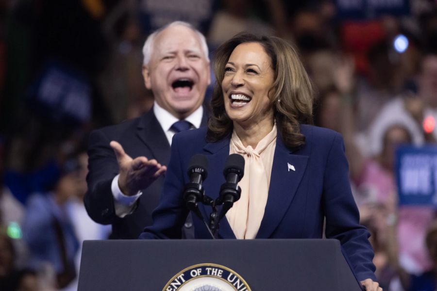 Schaffen es Tim Walz und Kamala Harris bis ins Weisse Haus? Die Wahlen finden Anfang November statt.