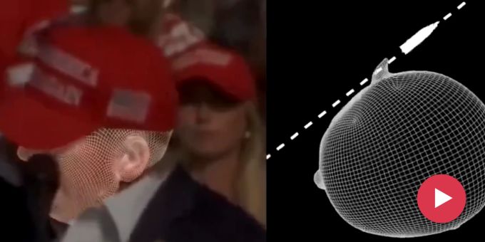 Neue Grafik zeigt - So haarscharf ging Schuss an Trumps Ohr vorbei