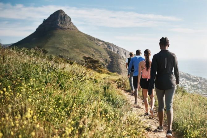 Wandern zum Lion's Head.