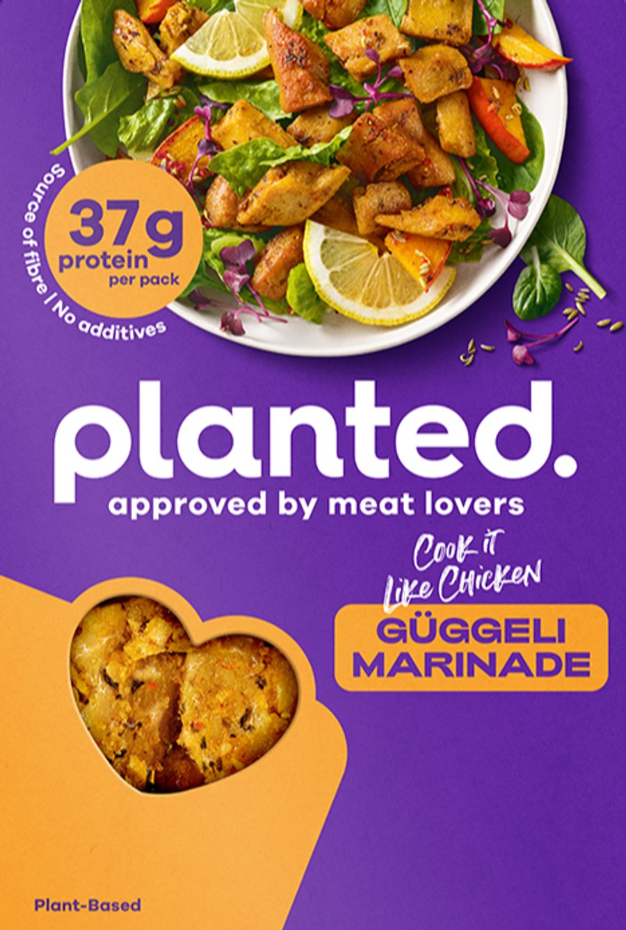 Aus «Planted Chicken Güggeli» wird neu «Planted Güggeli Marinade».