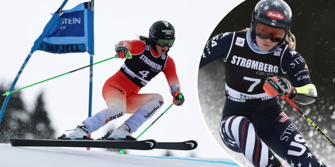 Camille Rast Mikaela Shiffrin