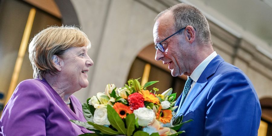 Sind politisch nicht beste Freunde: Angela Merkel und Friederich Merz. (Archivbild)