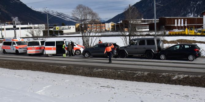 Samedan Auffahrunfall