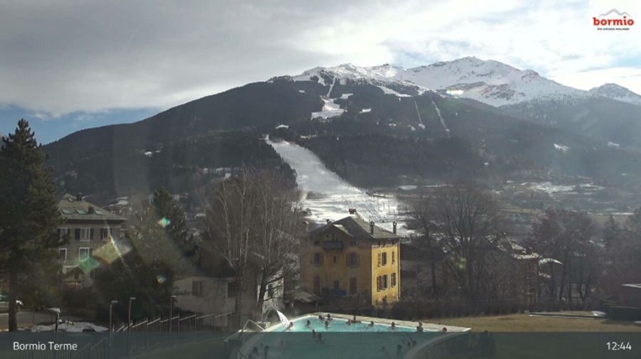 In Bormio aber sieht es überhaupt nicht winterlich aus.