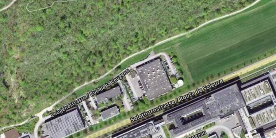 Die Stadt Biel sichert die Leugenestrasse mit einem Schutzdamm vor Steinschlag.