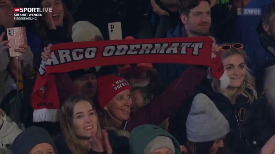 Die vielen Odermatt-Fans sind mehrfach lautstark mit «Odi»-Fangesängen zu hören.