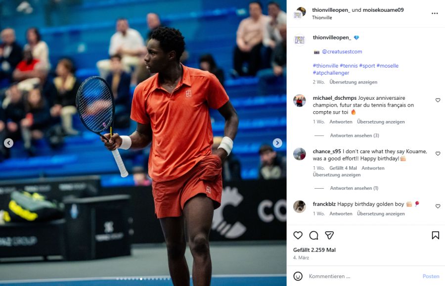 Er ist der jüngste Spieler, der ein Match in Miami gewinnen konnte. Und er ist der jüngste Sieger einer Partie eines ATP-1000-Turniers seit Rafael Nadal.