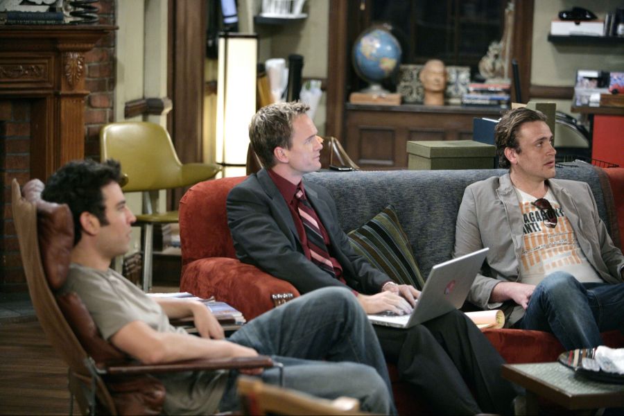 Legendär! Radnor (links) mit Neil Patrick Harris und Jason Segel in der WG-Szene – ein Herzstück von «How I Met Your Mother».
