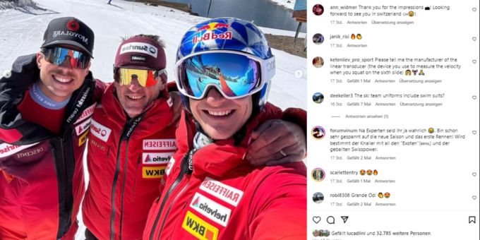 Marco Odermatt grüsst auf Instagram aus Südamerika. Marco Odermatt