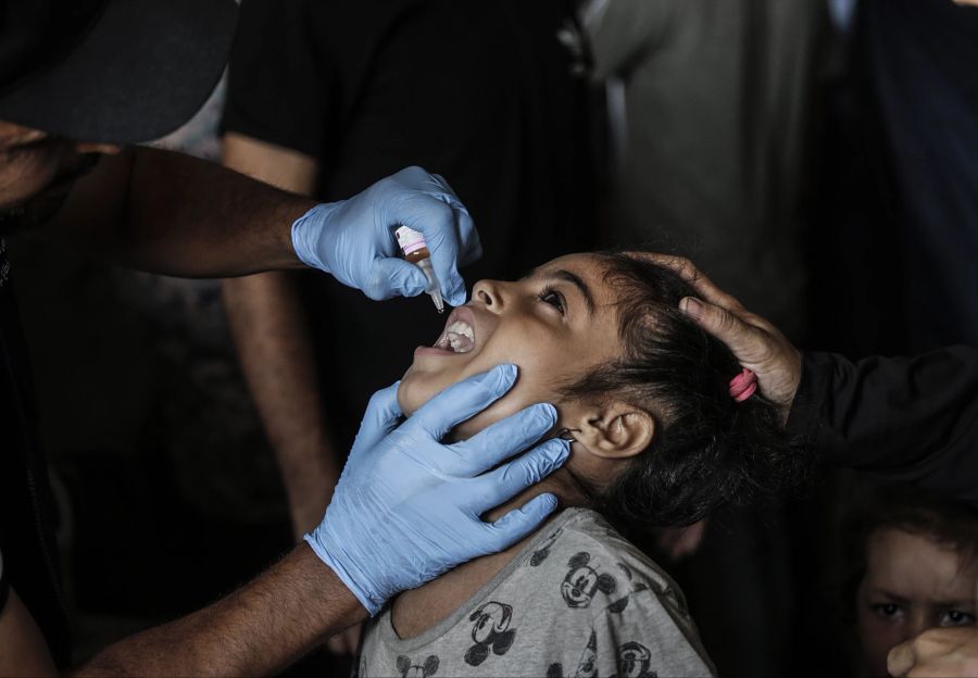 Polio-Impfung im Gazastreifen. (Archivbild)