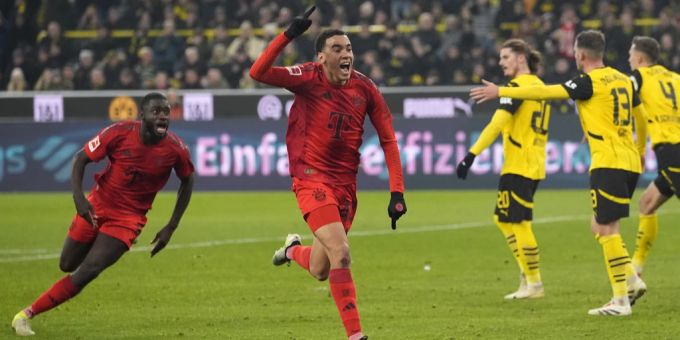 Musiala trifft zum späten Ausgleich gegen den BVB. bayern münchen