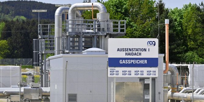 Gas in österreichischen Speichern