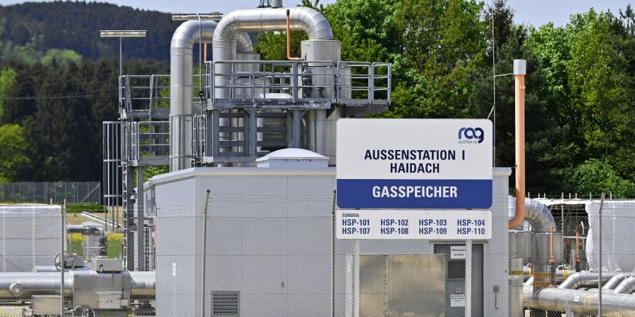 Gas in österreichischen Speichern