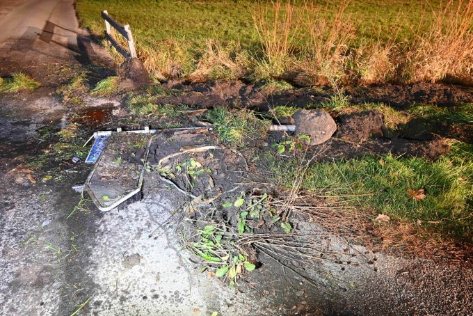 Beim Unfall entstand ein Sachschaden. Sachschaden