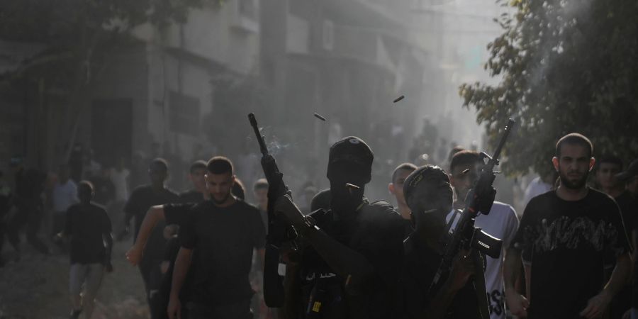 Bewaffnete Palästinenser in Tulkarem. (Archivbild)