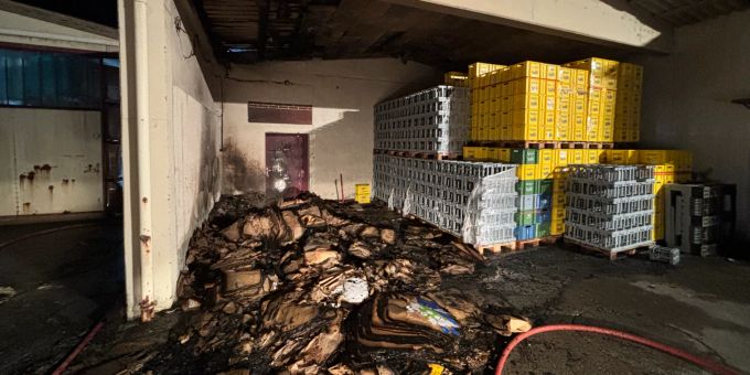 Kradolf TG: Brand in einem Unterstand. Kradolf TG: Brand in einem Unterstand
